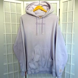 Glossier Lavender Embroidered Hoodie